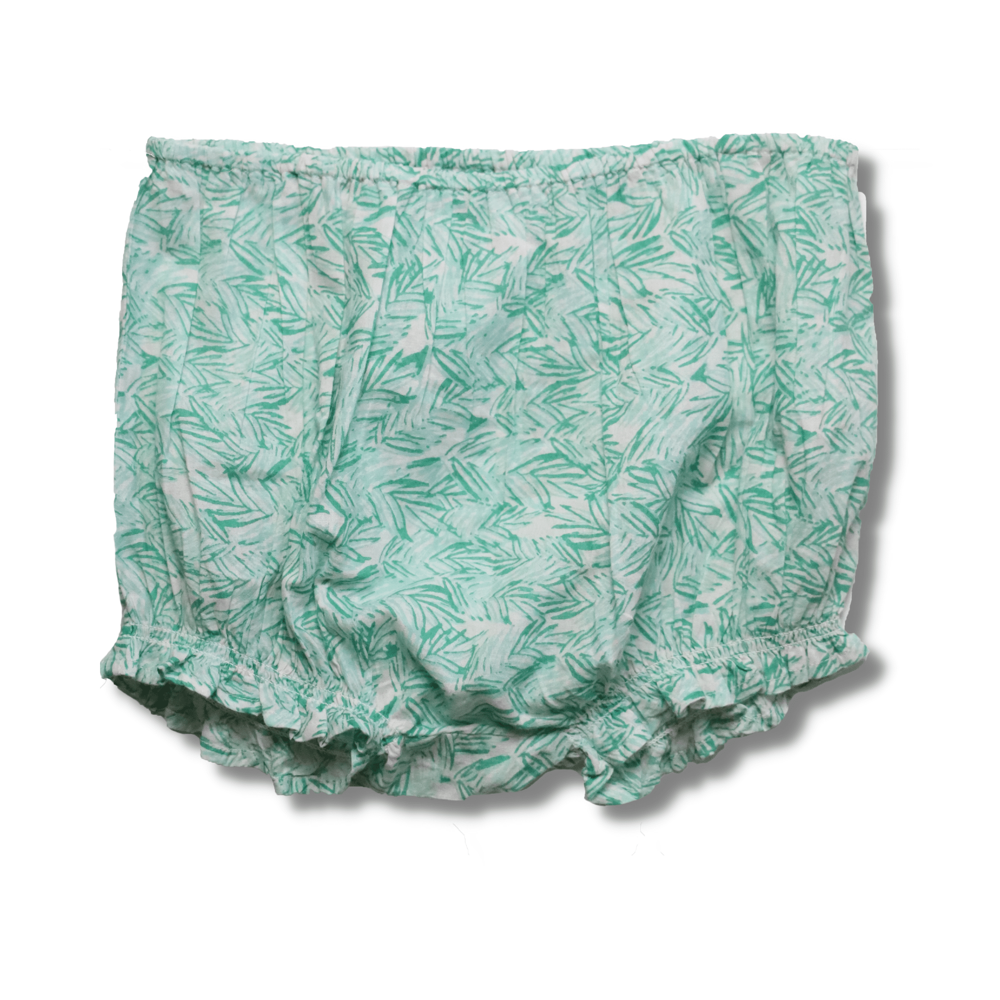 Organic Cotton Peplum & Bloomers Set - Palm