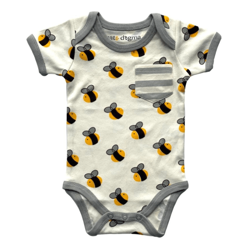 Bee Bodysuit Short Sleeves