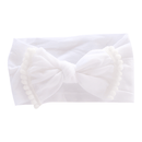 Beluga White Pom Pom Nylon Headwrap