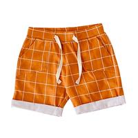 Checkered Baby Drawstring Shorts (Organic Jersey)