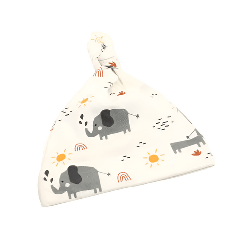 Elephant Organic Knot Hat