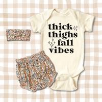 Fall Vibes baby onesie