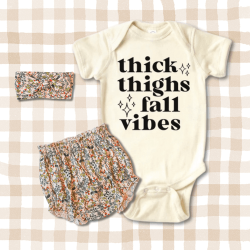 Fall Vibes baby onesie
