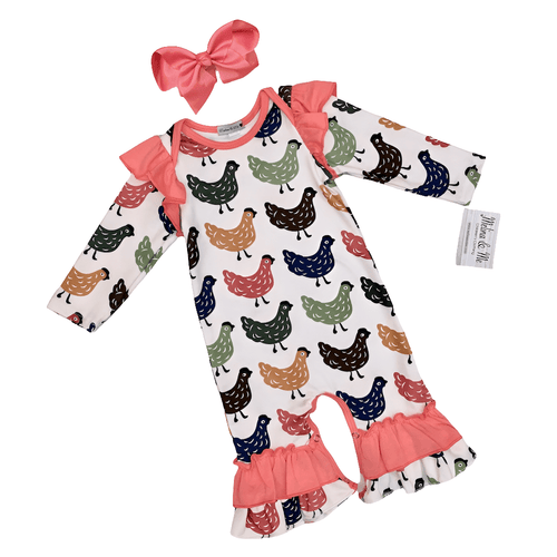 Farmhouse Chicken Romper