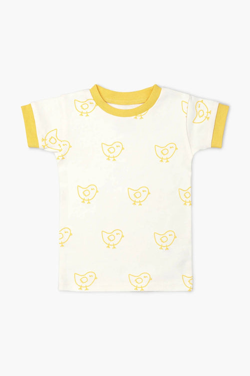 Little Chicks Short Sleeve Two-Piece Pajama Set