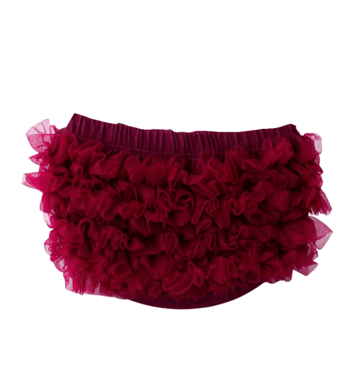 Maroon Ruffle Bloomer