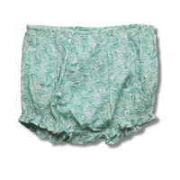 Organic Cotton Peplum  & Bloomers Set - Palm