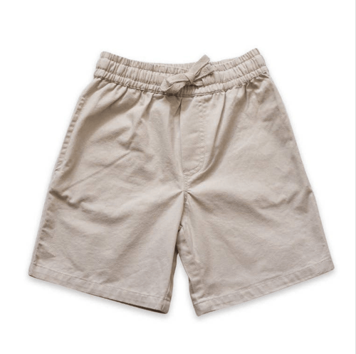 Pull On Straight Shorts | Ecru