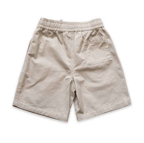 Pull On Straight Shorts | Ecru