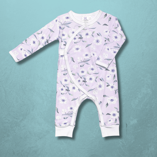 White Poppy Kimono Romper