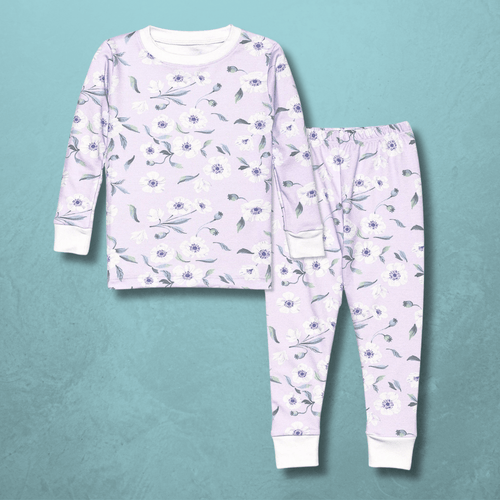 White Poppy Pajama Set