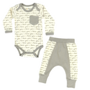 I Love You LS Body & Pants Set Cat & Dogma