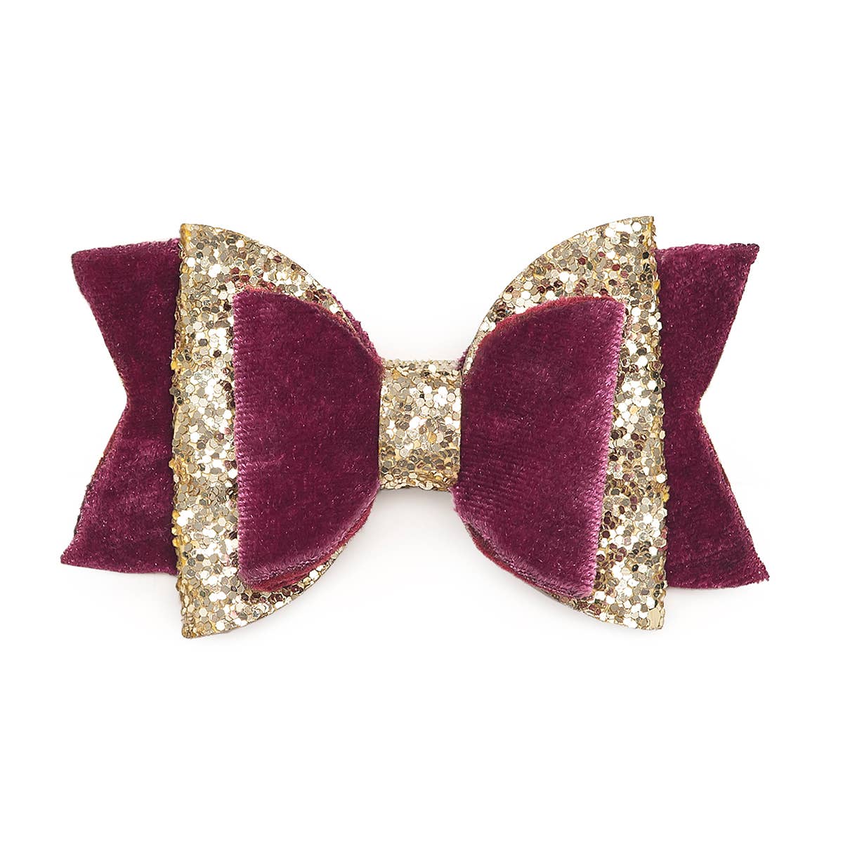 Berry Bow Hair Clip