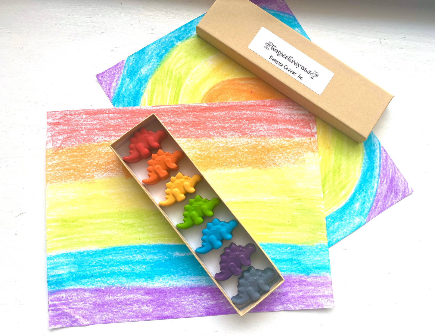 Dinosaur Crayons Gift Box KagesKrayons