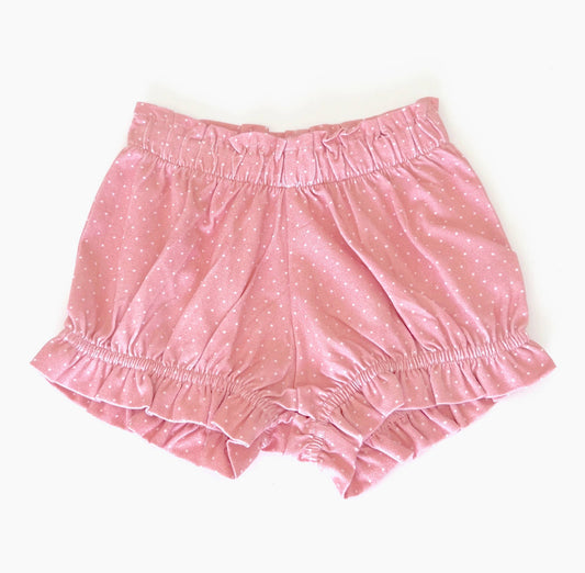 Mini Polka Dot Ruffle Baby Bloomer Shorts (Organic Jersey) - Sophia & Rhys