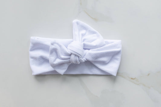 Bright White Bow Knot