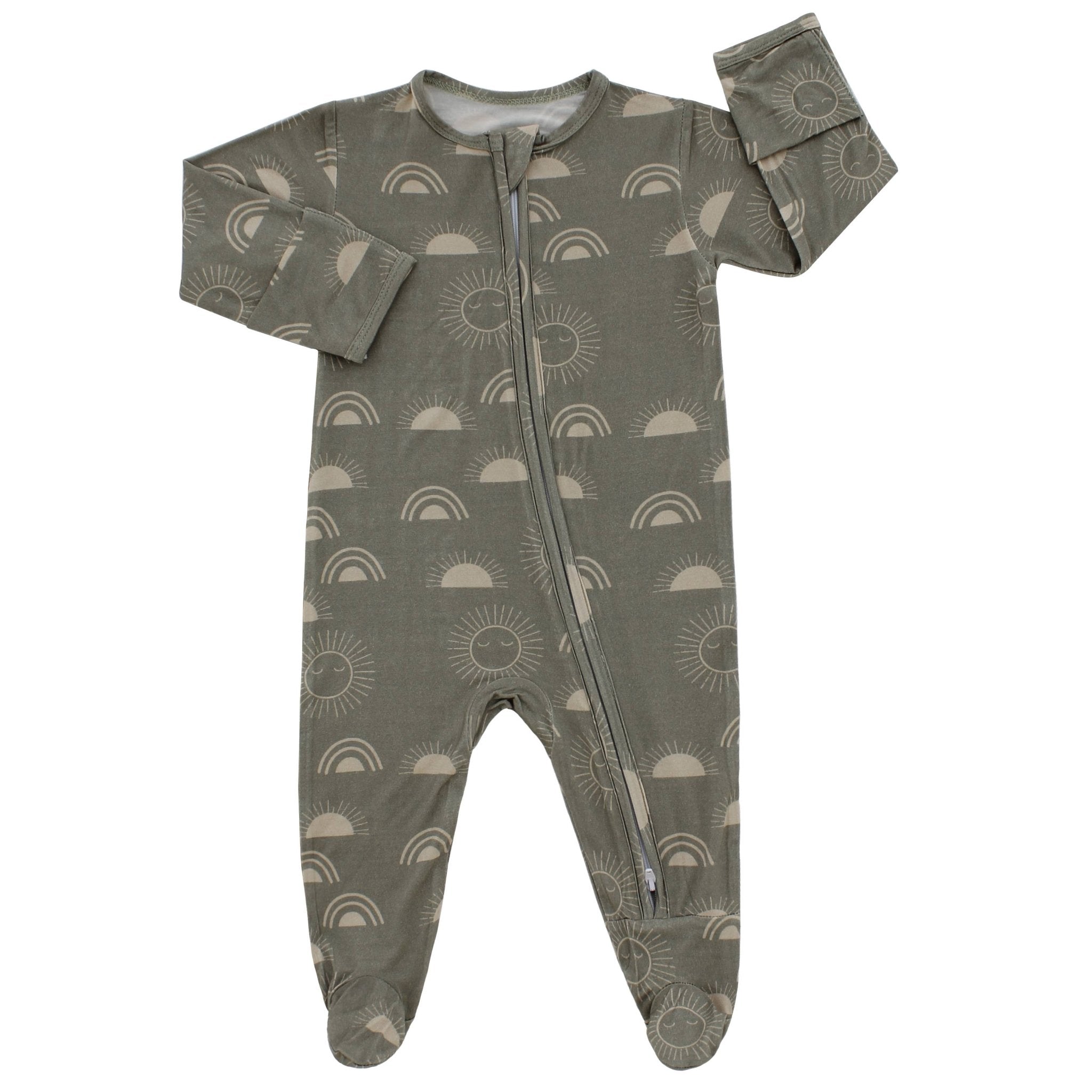 Celestial Sun Baby Footed Pajamas