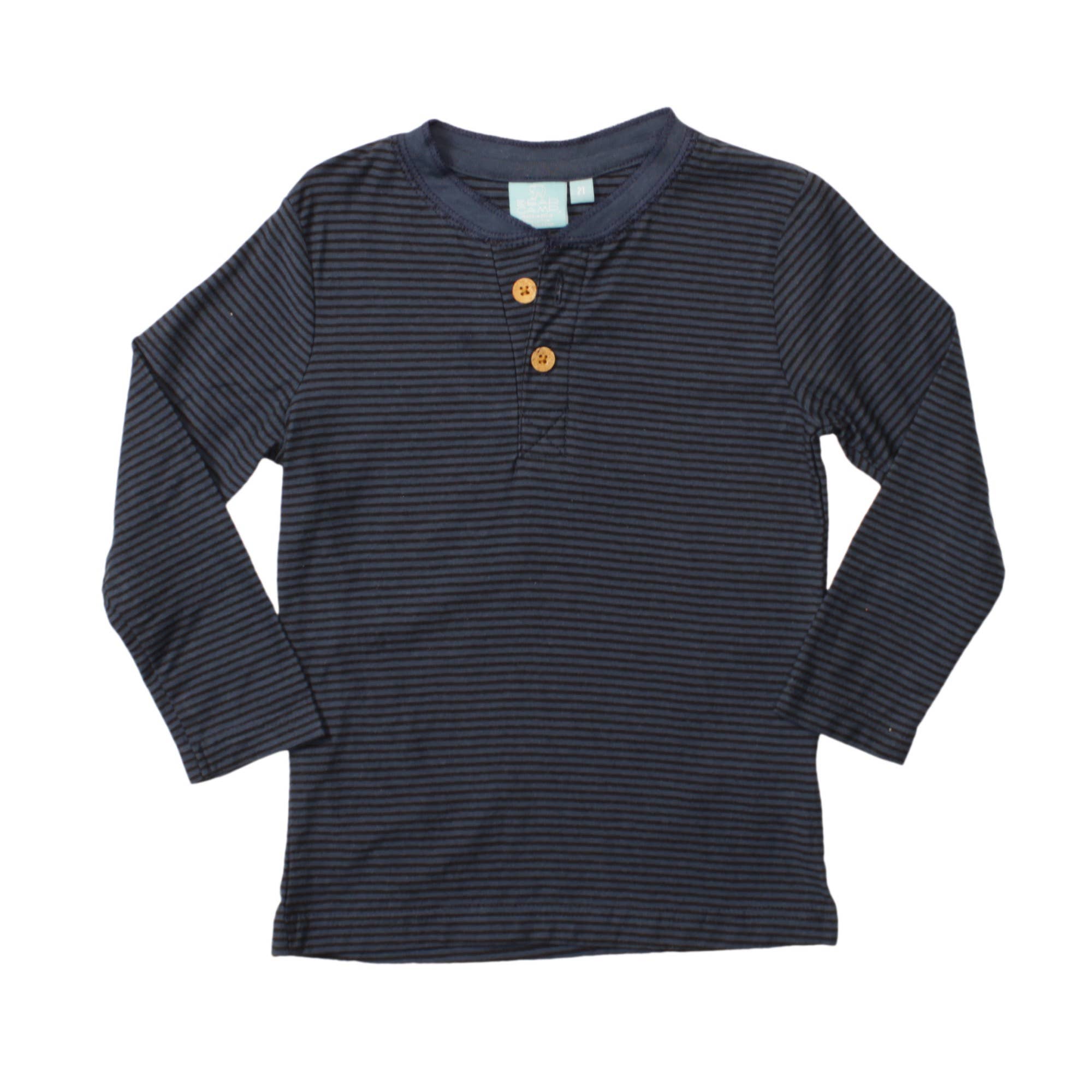 Micro Stripe Henley