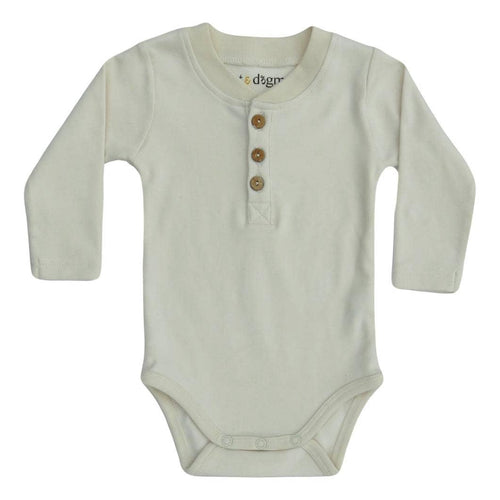 Natural Bodysuit Henley Long Sleeve Cat & Dogma