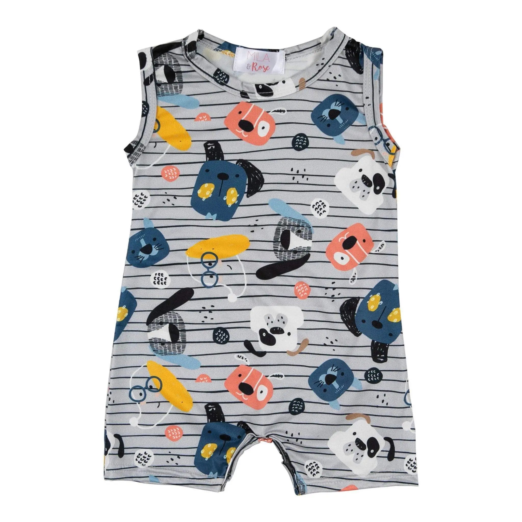Puppy Shorty One-Piece Romper