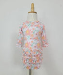 Watercolor Peach Baby Gown Clover Cottage